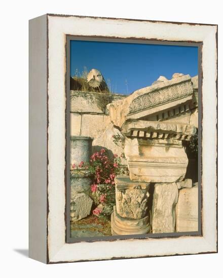 Ruins of Elefsina, Attica, Greece-Rainer Hackenberg-Framed Premier Image Canvas