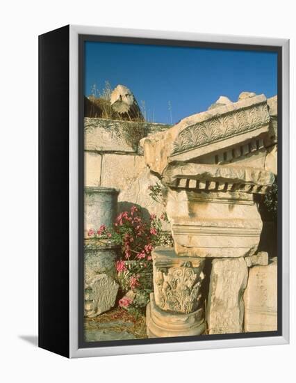 Ruins of Elefsina, Attica, Greece-Rainer Hackenberg-Framed Premier Image Canvas