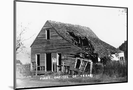 Ruins of First Capitol of Texas-null-Mounted Photographic Print