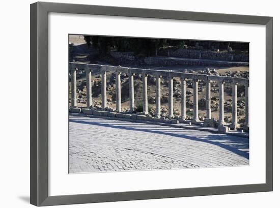 Ruins of Forum of Jerash, Jordan Ad-null-Framed Giclee Print