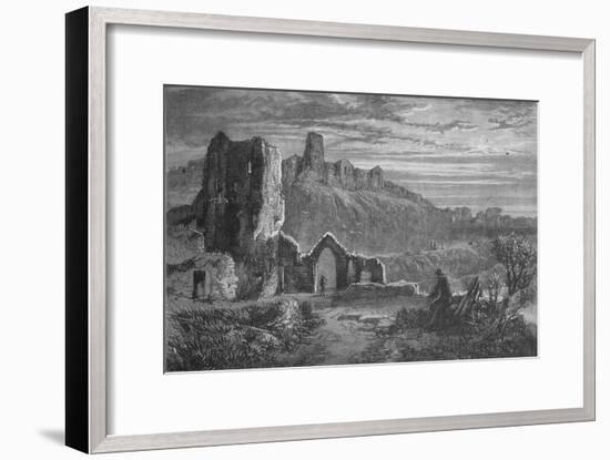 'Ruins of Hastings Castle', c1880-Unknown-Framed Giclee Print