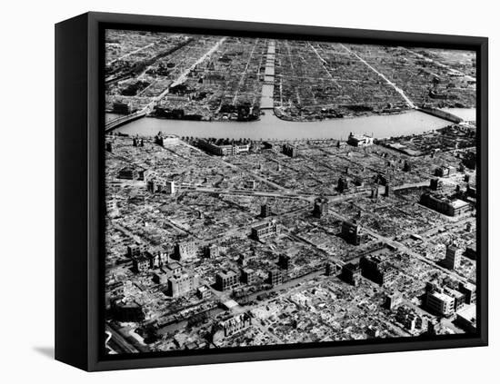 Ruins of Hiroshima after the Atomic Bomb Blast-null-Framed Premier Image Canvas