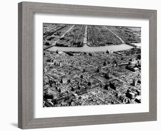 Ruins of Hiroshima after the Atomic Bomb Blast-null-Framed Photographic Print