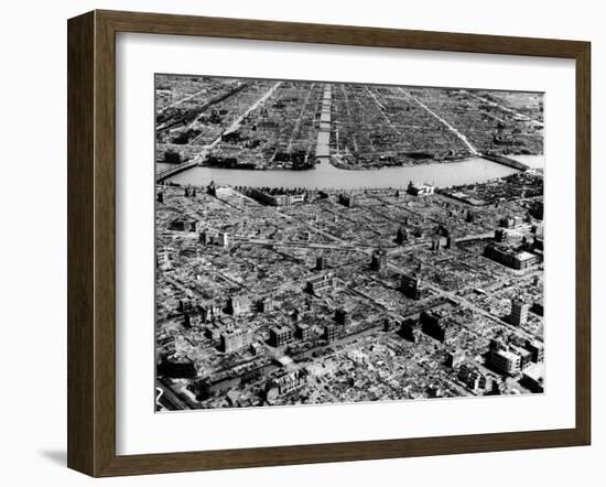 Ruins of Hiroshima after the Atomic Bomb Blast-null-Framed Photographic Print