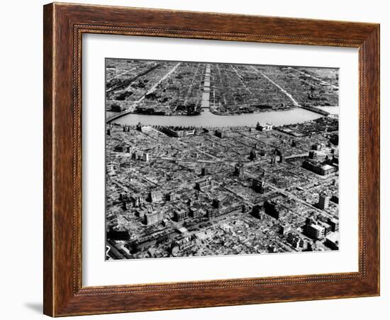 Ruins of Hiroshima after the Atomic Bomb Blast-null-Framed Photographic Print
