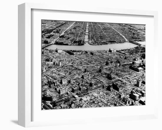 Ruins of Hiroshima after the Atomic Bomb Blast-null-Framed Photographic Print