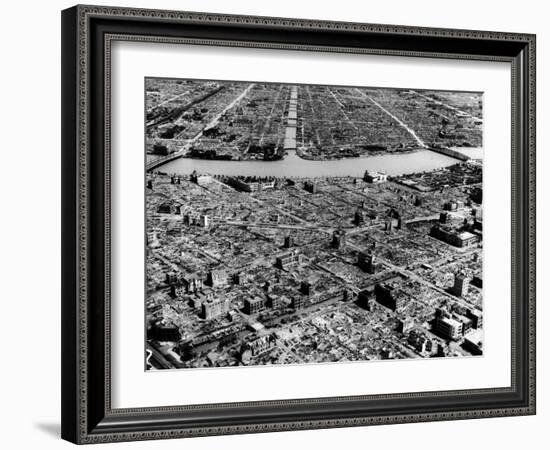 Ruins of Hiroshima after the Atomic Bomb Blast-null-Framed Photographic Print