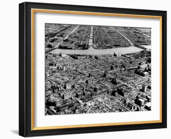 Ruins of Hiroshima after the Atomic Bomb Blast-null-Framed Photographic Print