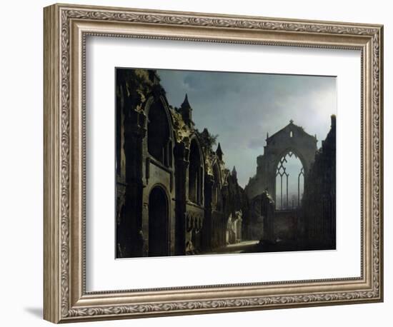 Ruins of Holyrood Chapel-Louis Jacques Mande Daguerre-Framed Giclee Print