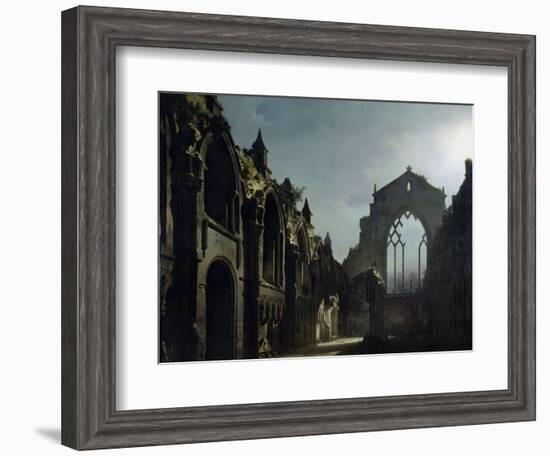 Ruins of Holyrood Chapel-Louis Jacques Mande Daguerre-Framed Giclee Print