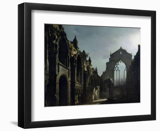 Ruins of Holyrood Chapel-Louis Jacques Mande Daguerre-Framed Giclee Print