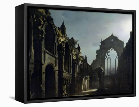 Ruins of Holyrood Chapel-Louis Jacques Mande Daguerre-Framed Premier Image Canvas