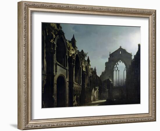 Ruins of Holyrood Chapel-Louis Jacques Mande Daguerre-Framed Giclee Print