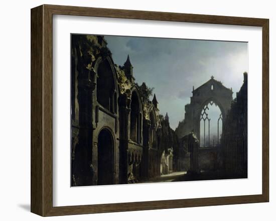 Ruins of Holyrood Chapel-Louis Jacques Mande Daguerre-Framed Giclee Print