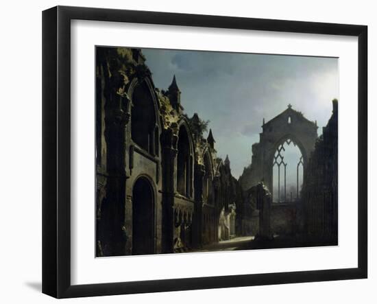 Ruins of Holyrood Chapel-Louis Jacques Mande Daguerre-Framed Giclee Print