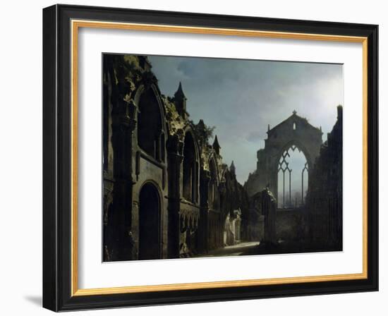 Ruins of Holyrood Chapel-Louis Jacques Mande Daguerre-Framed Giclee Print