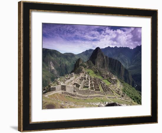 Ruins of Inca City in Morning Light, Urubamba Province, Peru-Gavin Hellier-Framed Photographic Print