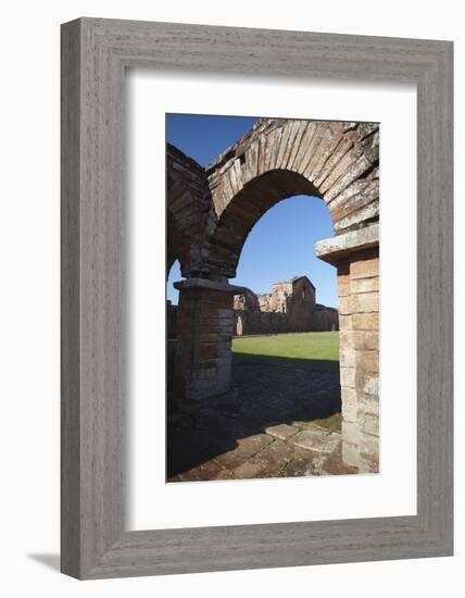 Ruins of Jesuit Mission at Trinidad, UNESCO Site, Parana Plateau, Paraguay-Ian Trower-Framed Photographic Print