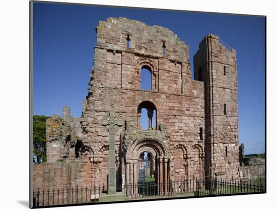 Ruins of Lindisfarne Priory, Lindisfarne (Holy Island), Northumberland, England-Nick Servian-Mounted Photographic Print