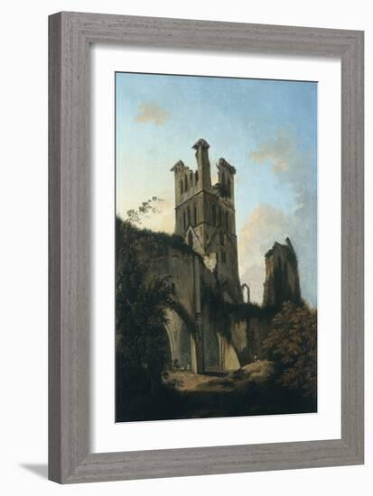 Ruins of Llanthony Abbey (Oil on Canvas)-William Hodges-Framed Giclee Print