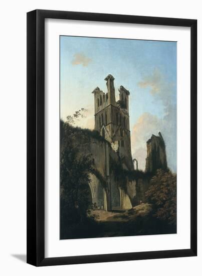 Ruins of Llanthony Abbey (Oil on Canvas)-William Hodges-Framed Giclee Print