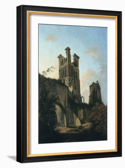 Ruins of Llanthony Abbey (Oil on Canvas)-William Hodges-Framed Giclee Print