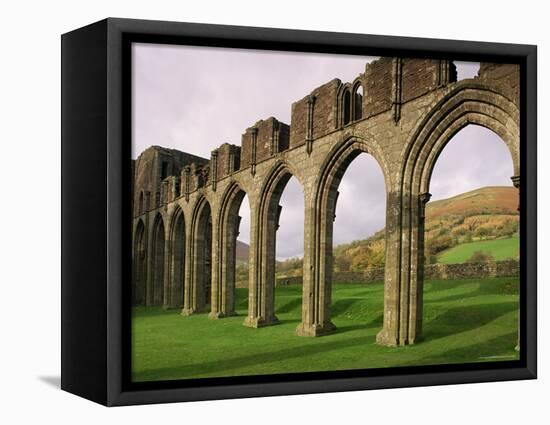Ruins of Llanthony Priory, Vale of Ewyas, Black Mountains, Gwent, Wales, United Kingdom-Adam Woolfitt-Framed Premier Image Canvas