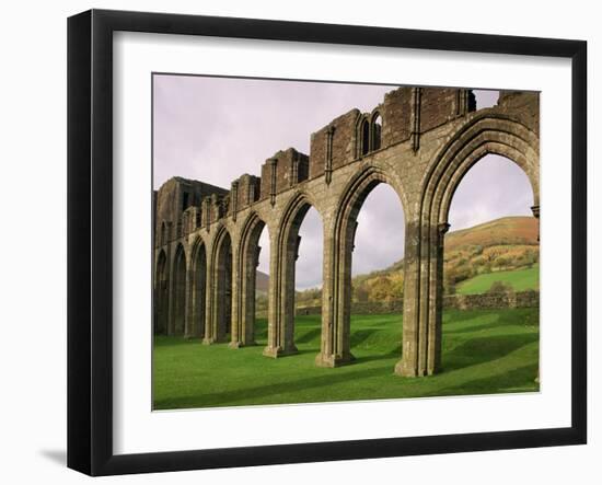 Ruins of Llanthony Priory, Vale of Ewyas, Black Mountains, Gwent, Wales, United Kingdom-Adam Woolfitt-Framed Photographic Print