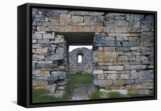 Ruins of Norse Church in Hvalsey-null-Framed Premier Image Canvas