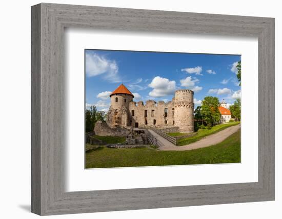 Ruins of old castle in Cesis, Latvia, Europe-Mykola Iegorov-Framed Photographic Print