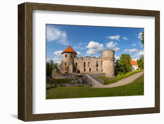 Ruins of old castle in Cesis, Latvia, Europe-Mykola Iegorov-Framed Photographic Print