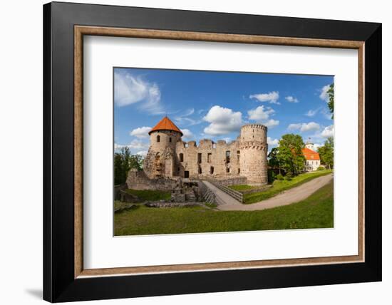 Ruins of old castle in Cesis, Latvia, Europe-Mykola Iegorov-Framed Photographic Print