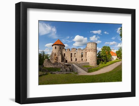 Ruins of old castle in Cesis, Latvia, Europe-Mykola Iegorov-Framed Photographic Print