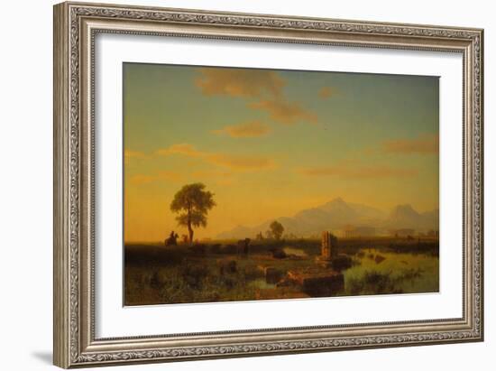 Ruins of Paestum, 1858-Albert Bierstadt-Framed Giclee Print