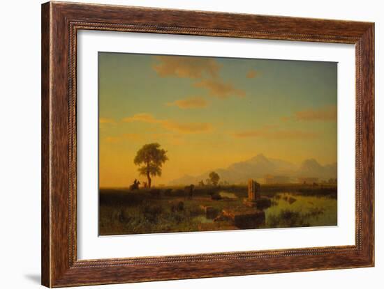 Ruins of Paestum, 1858-Albert Bierstadt-Framed Giclee Print