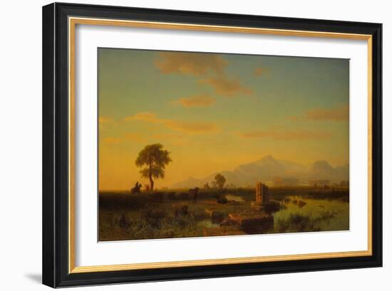 Ruins of Paestum, 1858-Albert Bierstadt-Framed Giclee Print