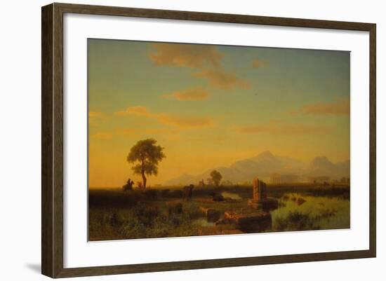 Ruins of Paestum, 1858-Albert Bierstadt-Framed Giclee Print