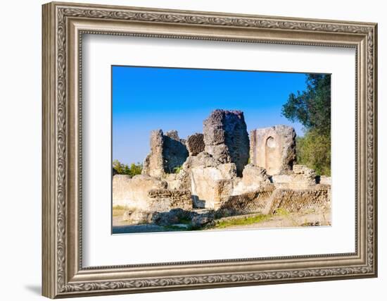 Ruins of Palace, Hadrian's Villa, UNESCO World Heritage Site, Tivoli, Province of Rome-Nico Tondini-Framed Photographic Print