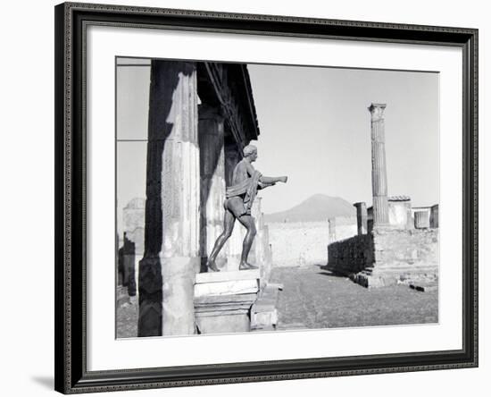Ruins of Pompeii, Southern Italy, Covered by Ash after Mount Vesuvius Erupted in AD79, Dec 1957-null-Framed Photographic Print