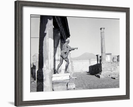 Ruins of Pompeii, Southern Italy, Covered by Ash after Mount Vesuvius Erupted in AD79, Dec 1957-null-Framed Photographic Print
