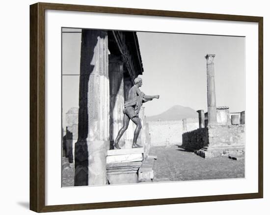 Ruins of Pompeii, Southern Italy, Covered by Ash after Mount Vesuvius Erupted in AD79, Dec 1957-null-Framed Photographic Print