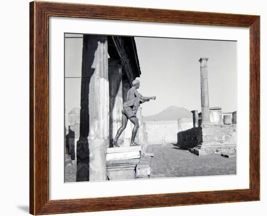 Ruins of Pompeii, Southern Italy, Covered by Ash after Mount Vesuvius Erupted in AD79, Dec 1957-null-Framed Photographic Print