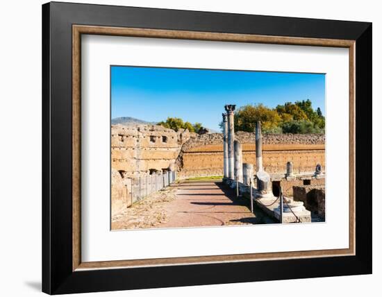 Ruins of Portico, Peschiera (Fishpond), Hadrian's Villa, Tivoli, Province of Rome-Nico Tondini-Framed Photographic Print