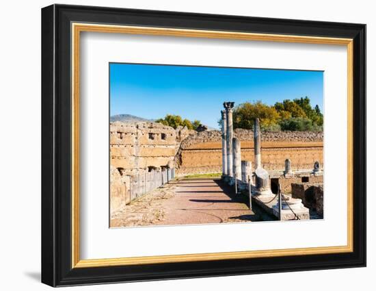 Ruins of Portico, Peschiera (Fishpond), Hadrian's Villa, Tivoli, Province of Rome-Nico Tondini-Framed Photographic Print