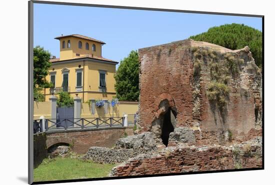 Ruins of Roman Terme Di Nerone Thermal Baths at Largo Parlascio Square, Tuscany (Toscana), Italy-Peter Richardson-Mounted Photographic Print