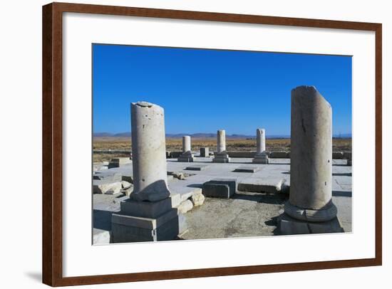 Ruins of Royal Palace of Cyrus Great, Pasargad-null-Framed Photographic Print