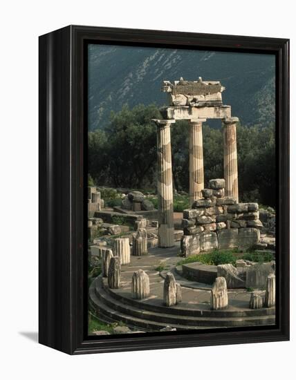 Ruins of Sanctuary of Athena at Delphi-Kevin Schafer-Framed Premier Image Canvas