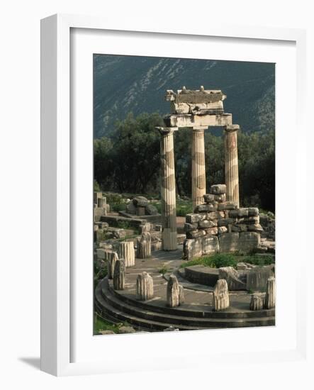 Ruins of Sanctuary of Athena at Delphi-Kevin Schafer-Framed Photographic Print
