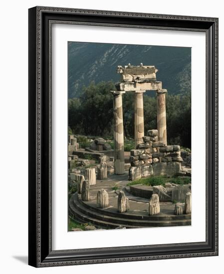 Ruins of Sanctuary of Athena at Delphi-Kevin Schafer-Framed Photographic Print