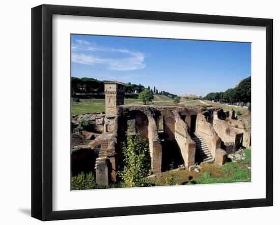 Ruins of Septizodium, Circo Massimo, Rome, Lazio, Italy-Ken Gillham-Framed Photographic Print